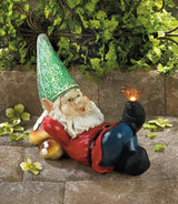 Lazy Gnome Solar Garden Statue - crazydecor