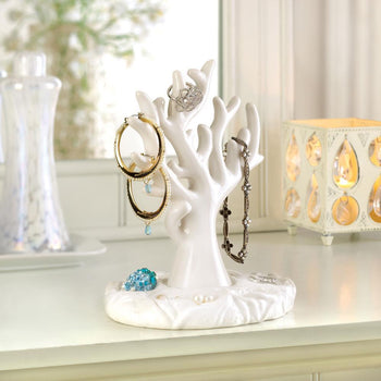 White Coral Jewelry Holder - DreamyDecor